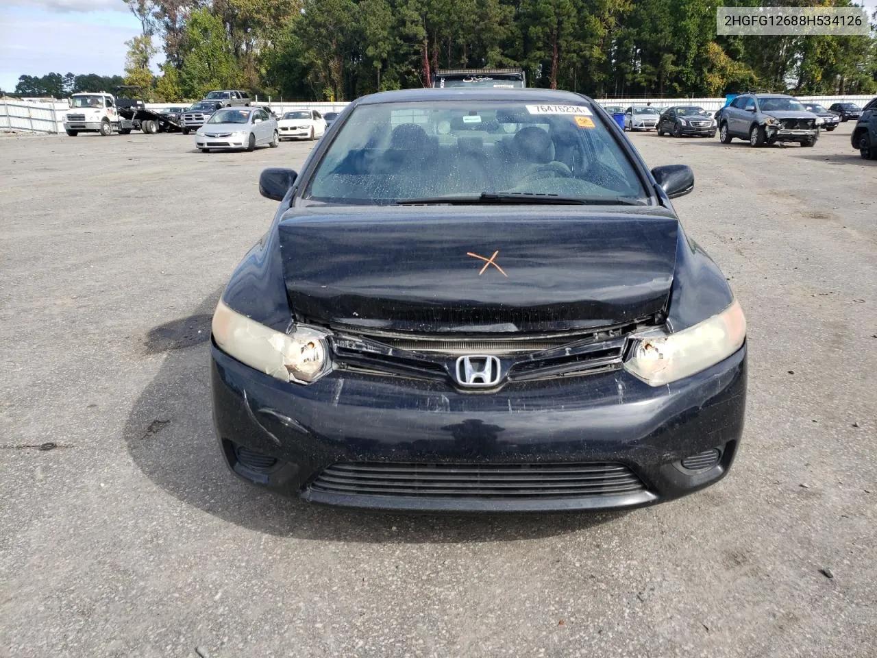 2008 Honda Civic Lx VIN: 2HGFG12688H534126 Lot: 76476234