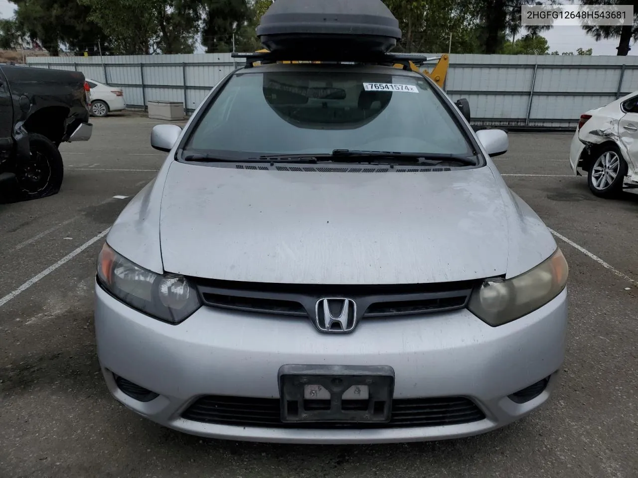 2008 Honda Civic Lx VIN: 2HGFG12648H543681 Lot: 76541574