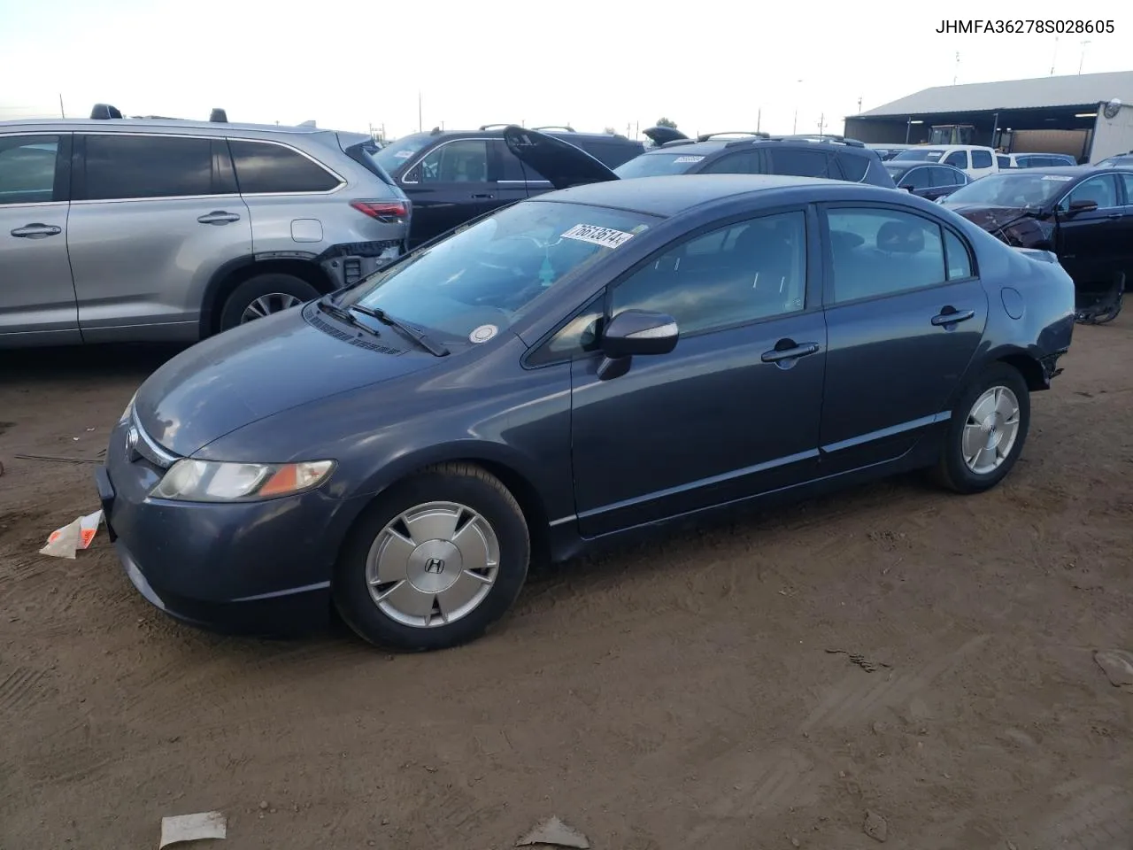 JHMFA36278S028605 2008 Honda Civic Hybrid