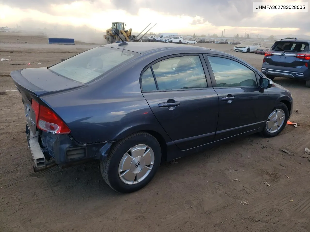 JHMFA36278S028605 2008 Honda Civic Hybrid