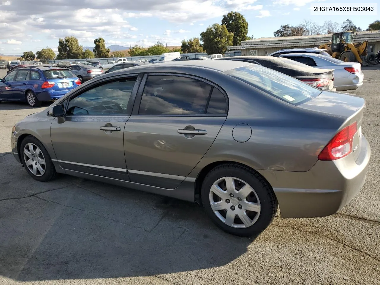 2008 Honda Civic Lx VIN: 2HGFA165X8H503043 Lot: 76632714