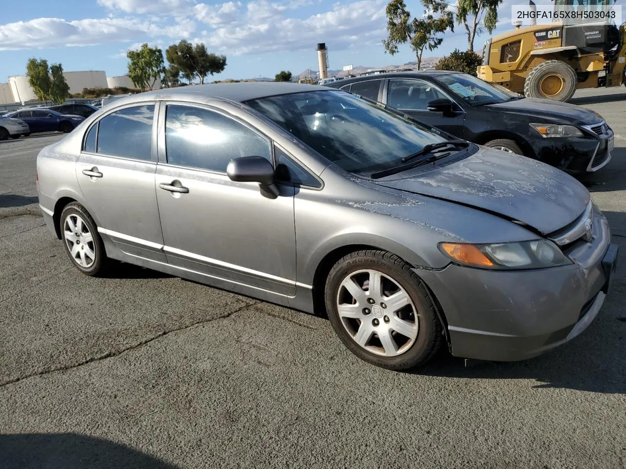 2008 Honda Civic Lx VIN: 2HGFA165X8H503043 Lot: 76632714