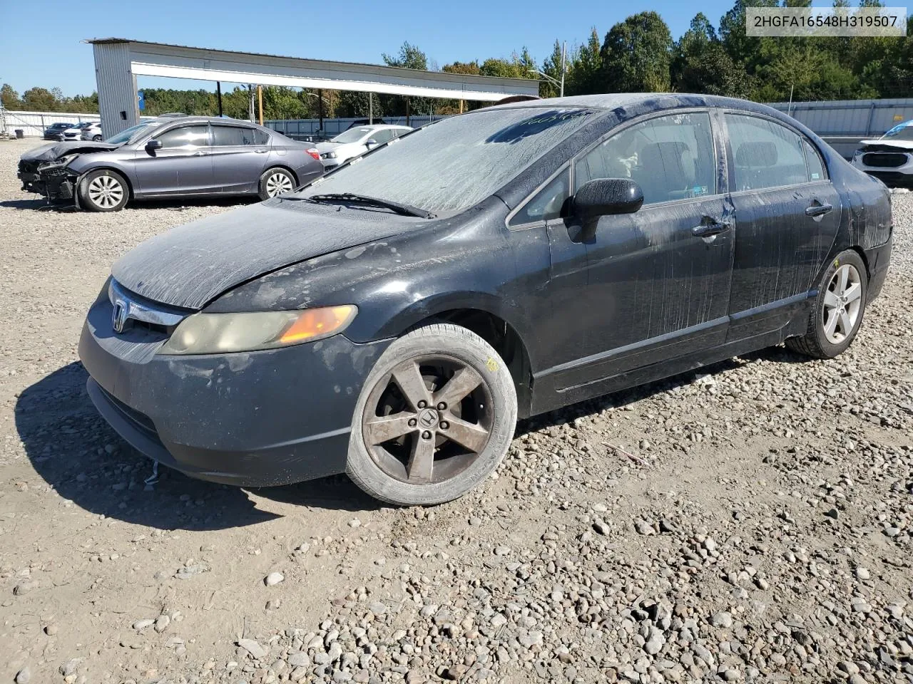 2008 Honda Civic Lx VIN: 2HGFA16548H319507 Lot: 76634824