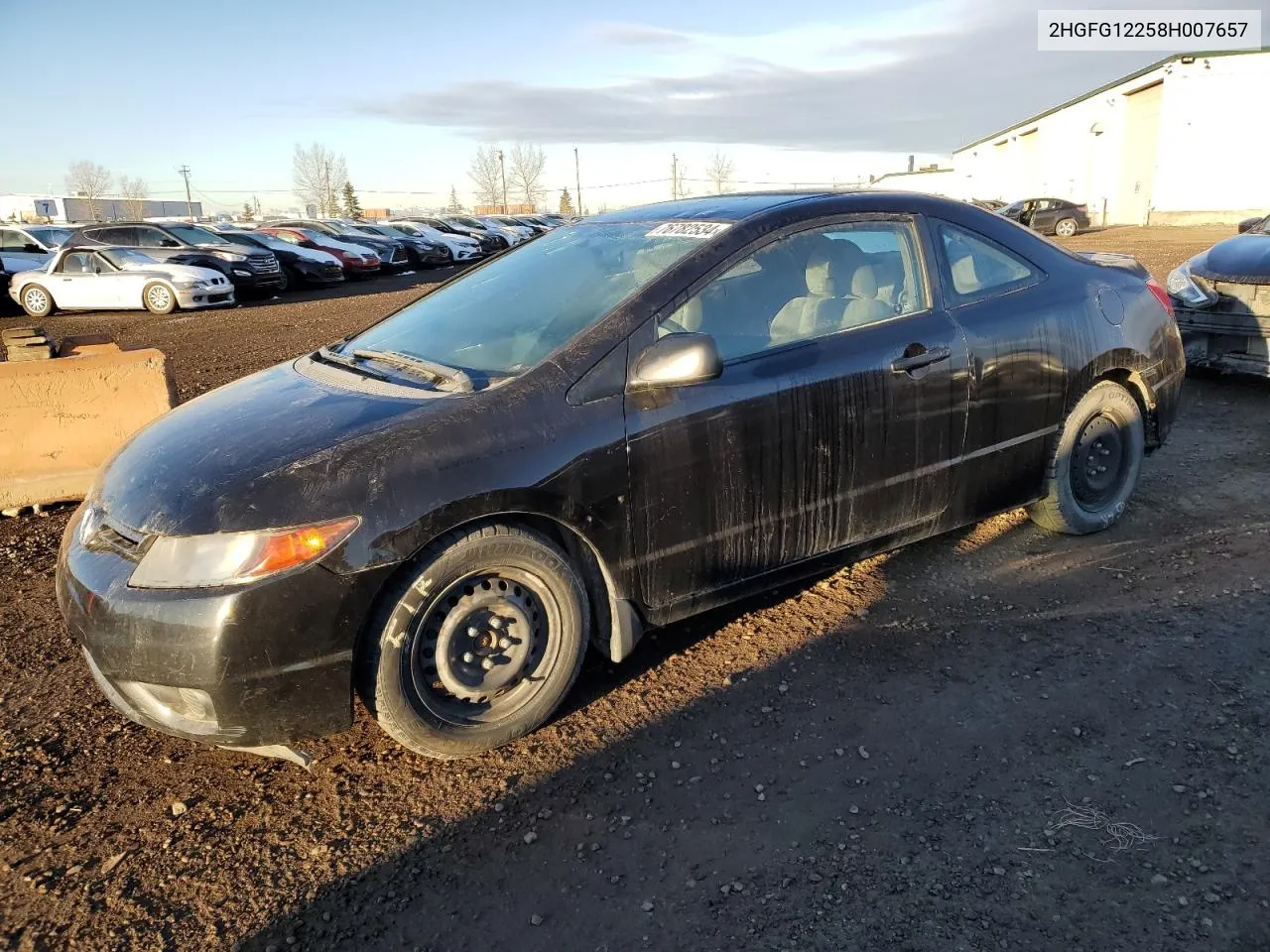 2008 Honda Civic Dx VIN: 2HGFG12258H007657 Lot: 76782534