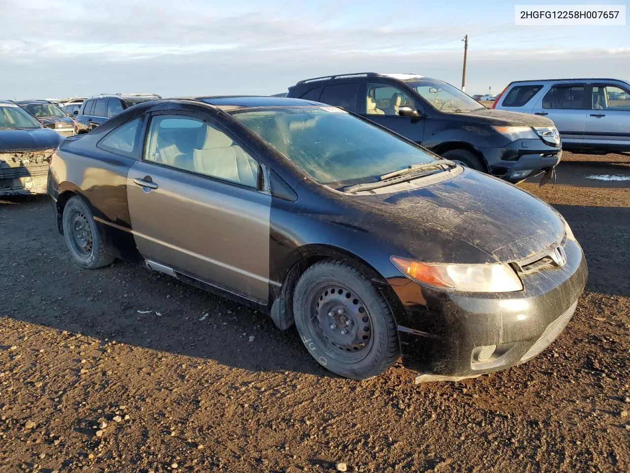 2008 Honda Civic Dx VIN: 2HGFG12258H007657 Lot: 76782534