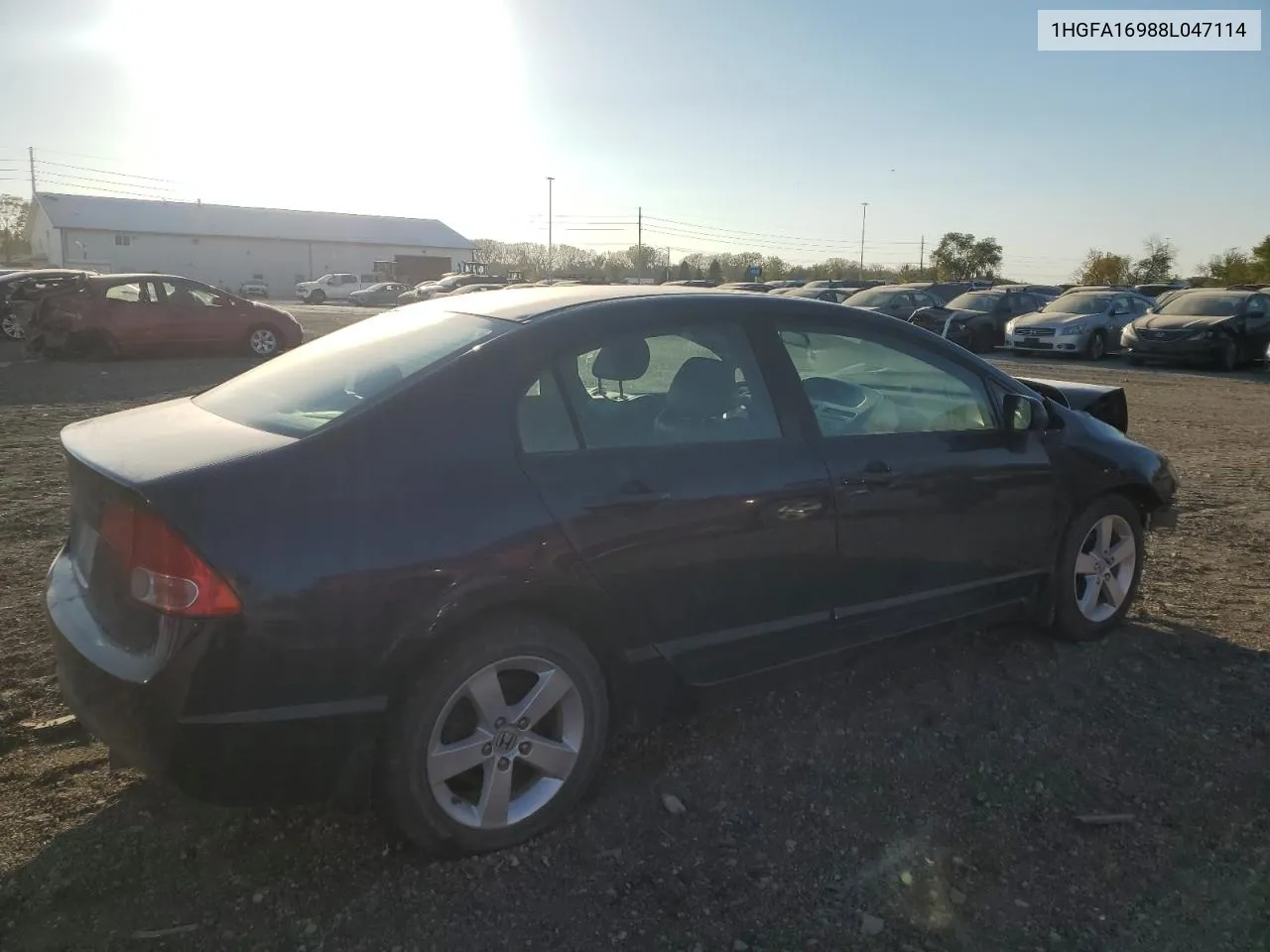 2008 Honda Civic Exl VIN: 1HGFA16988L047114 Lot: 76789454