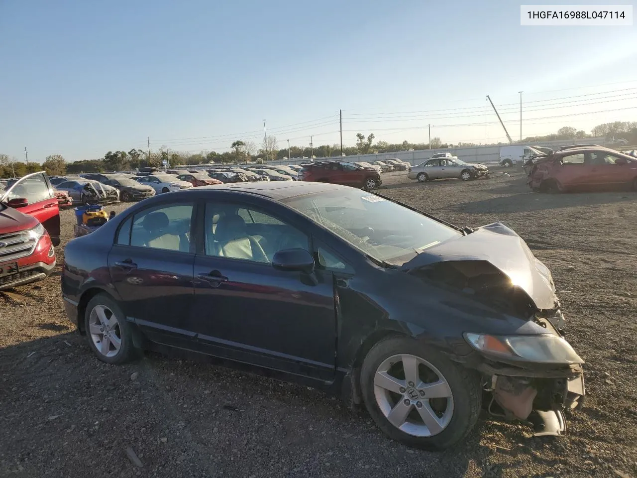 2008 Honda Civic Exl VIN: 1HGFA16988L047114 Lot: 76789454