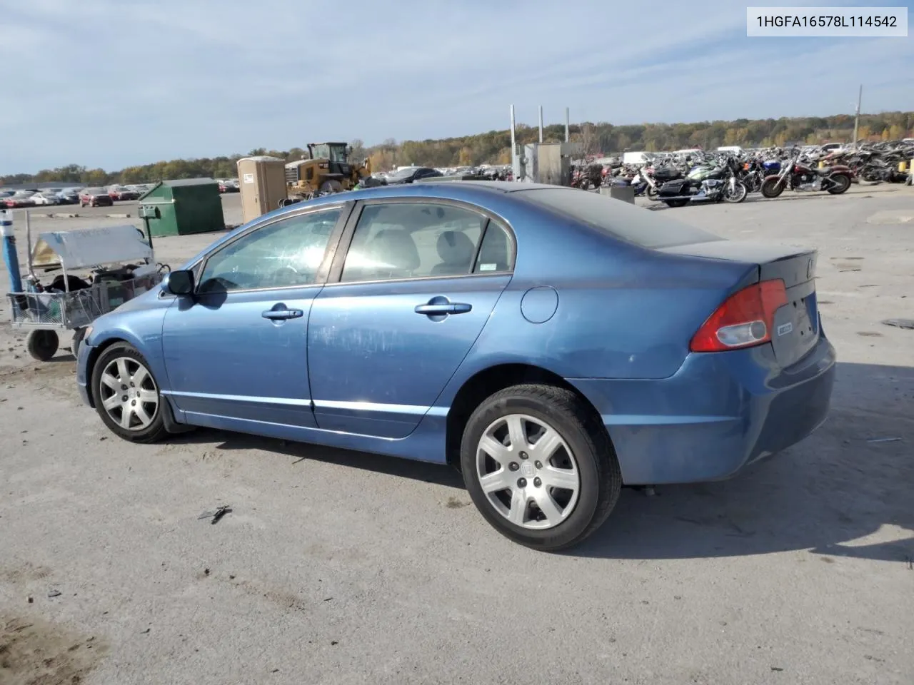 2008 Honda Civic Lx VIN: 1HGFA16578L114542 Lot: 76924094