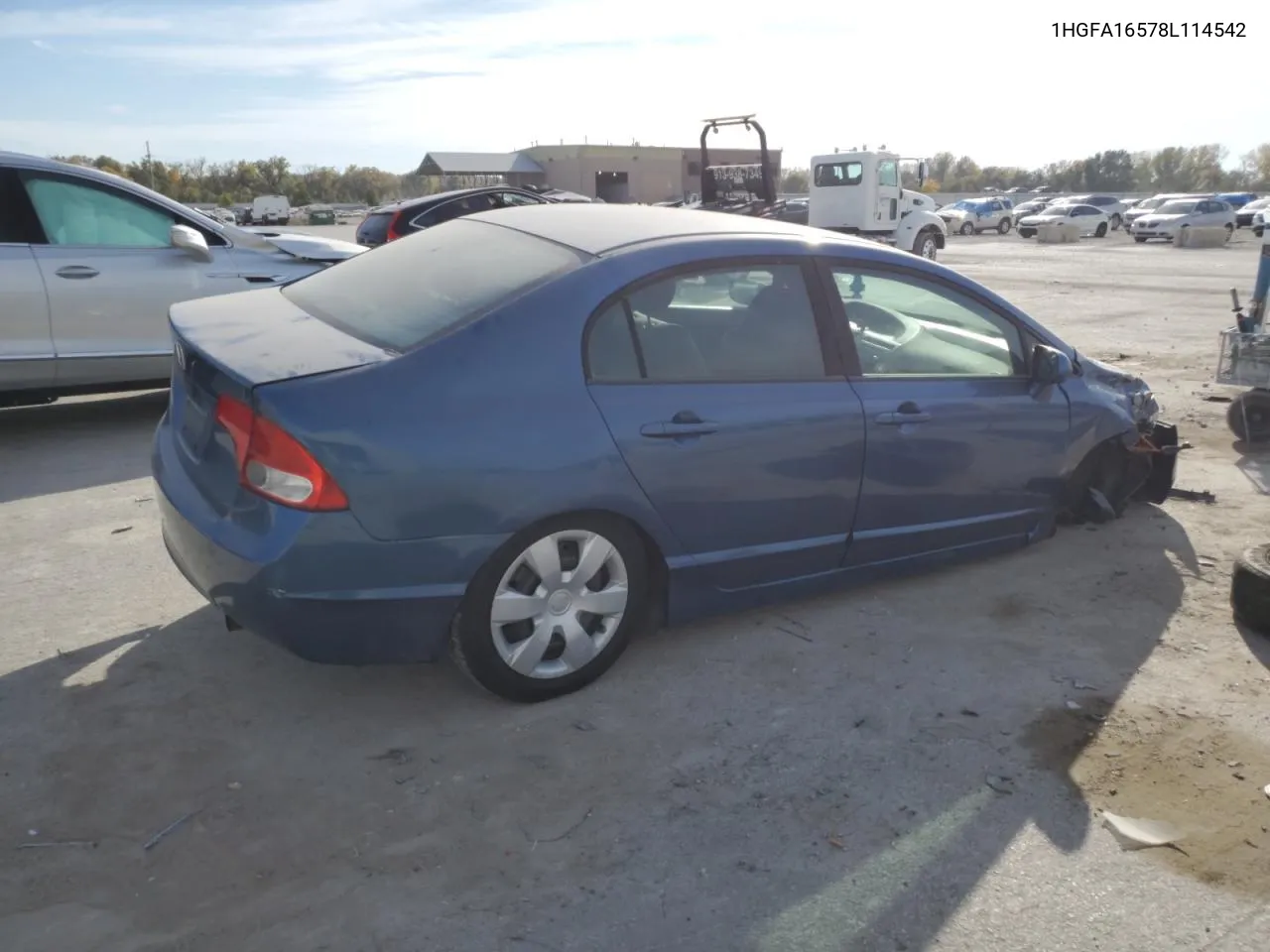 2008 Honda Civic Lx VIN: 1HGFA16578L114542 Lot: 76924094