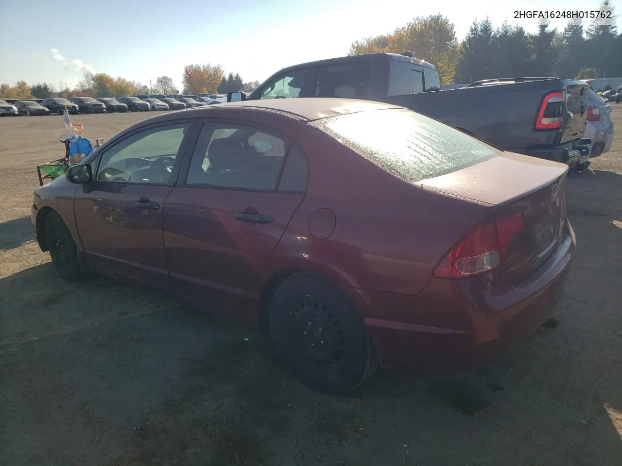 2008 Honda Civic Dx VIN: 2HGFA16248H015762 Lot: 76999414