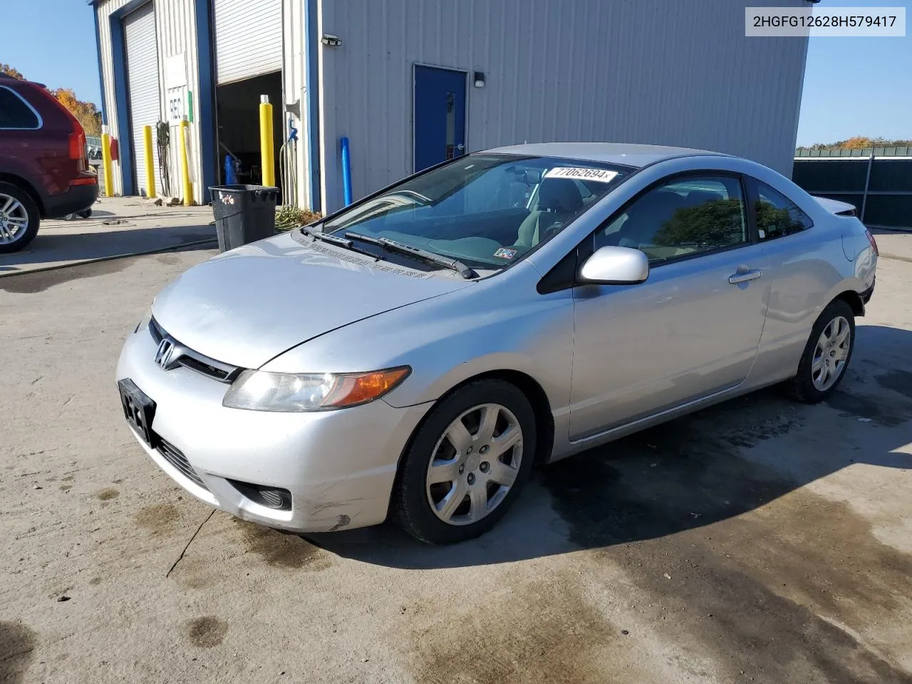 2008 Honda Civic Lx VIN: 2HGFG12628H579417 Lot: 77062694