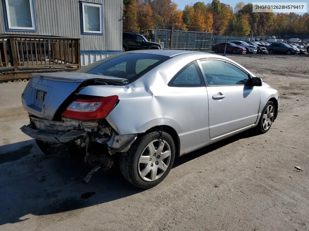 2008 Honda Civic Lx VIN: 2HGFG12628H579417 Lot: 77062694