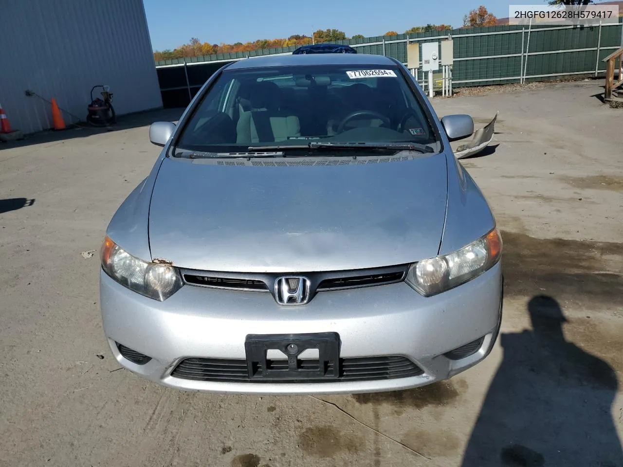 2008 Honda Civic Lx VIN: 2HGFG12628H579417 Lot: 77062694