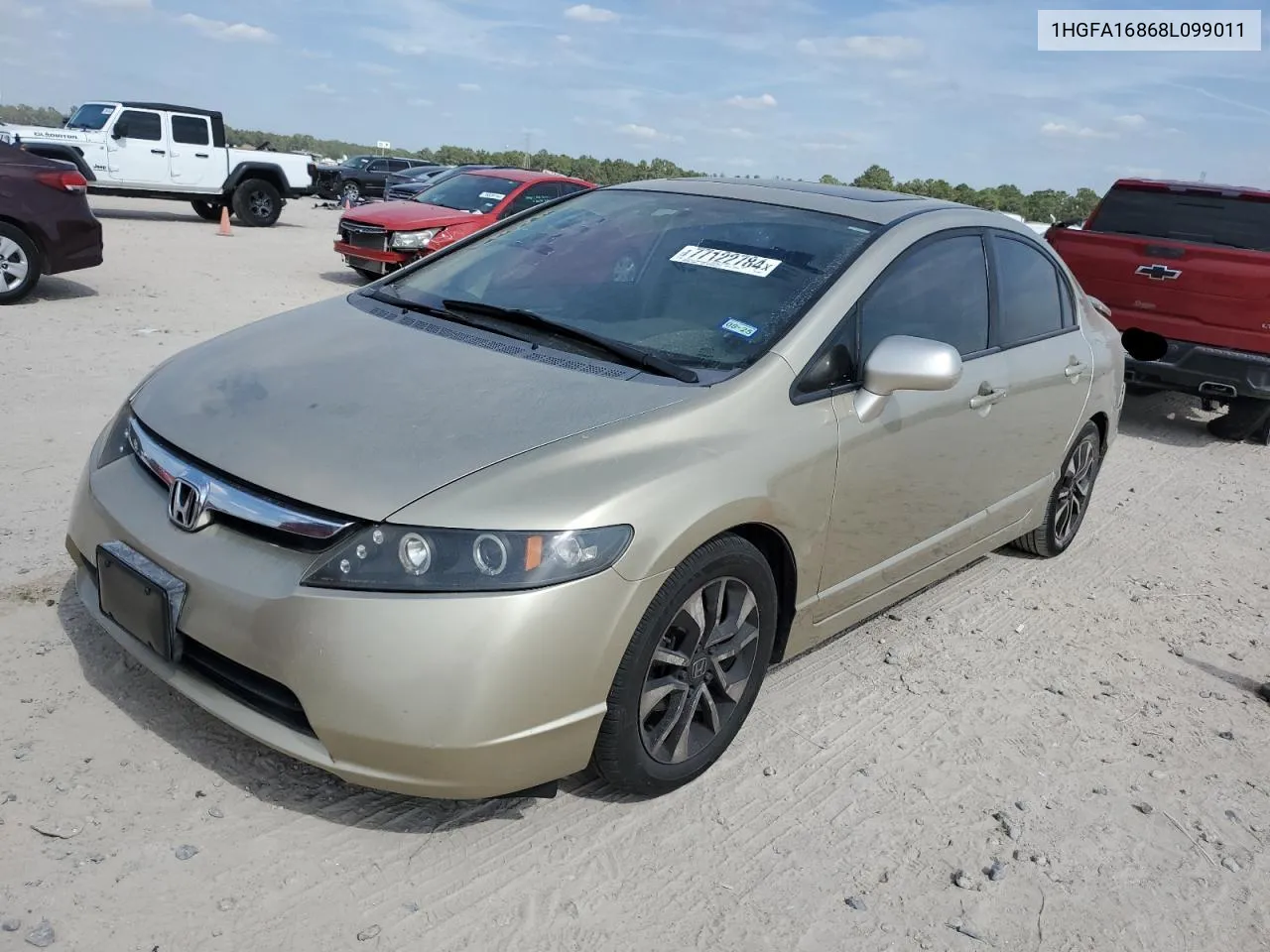 2008 Honda Civic Ex VIN: 1HGFA16868L099011 Lot: 77122784