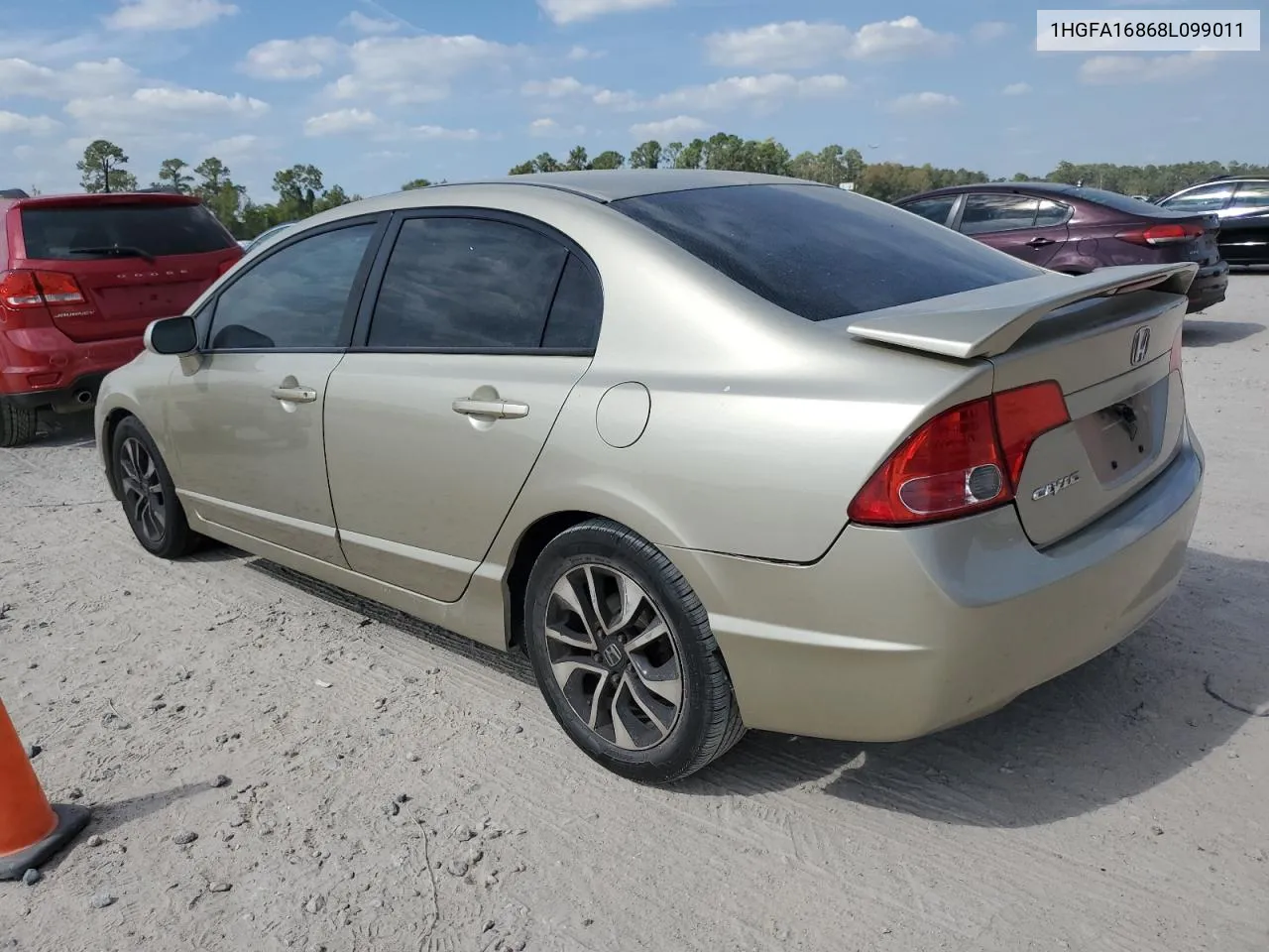 1HGFA16868L099011 2008 Honda Civic Ex