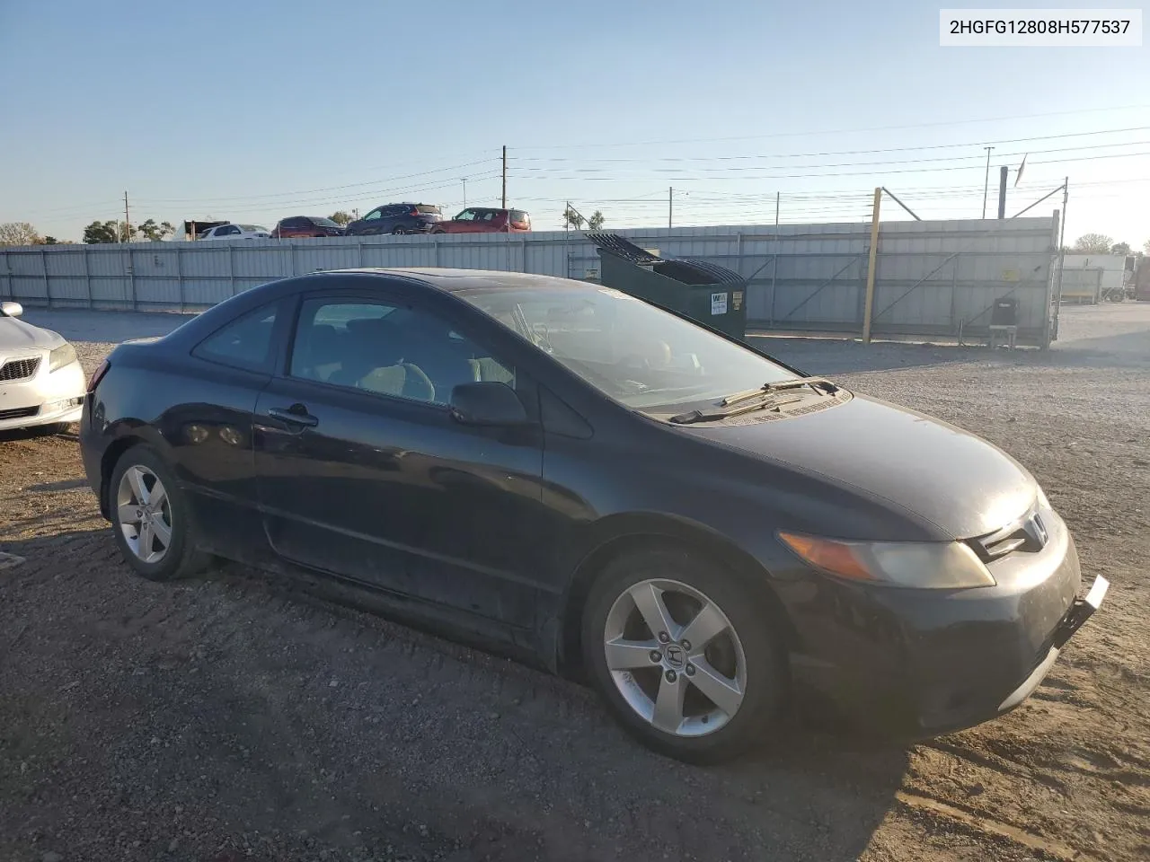 2008 Honda Civic Ex VIN: 2HGFG12808H577537 Lot: 77243854