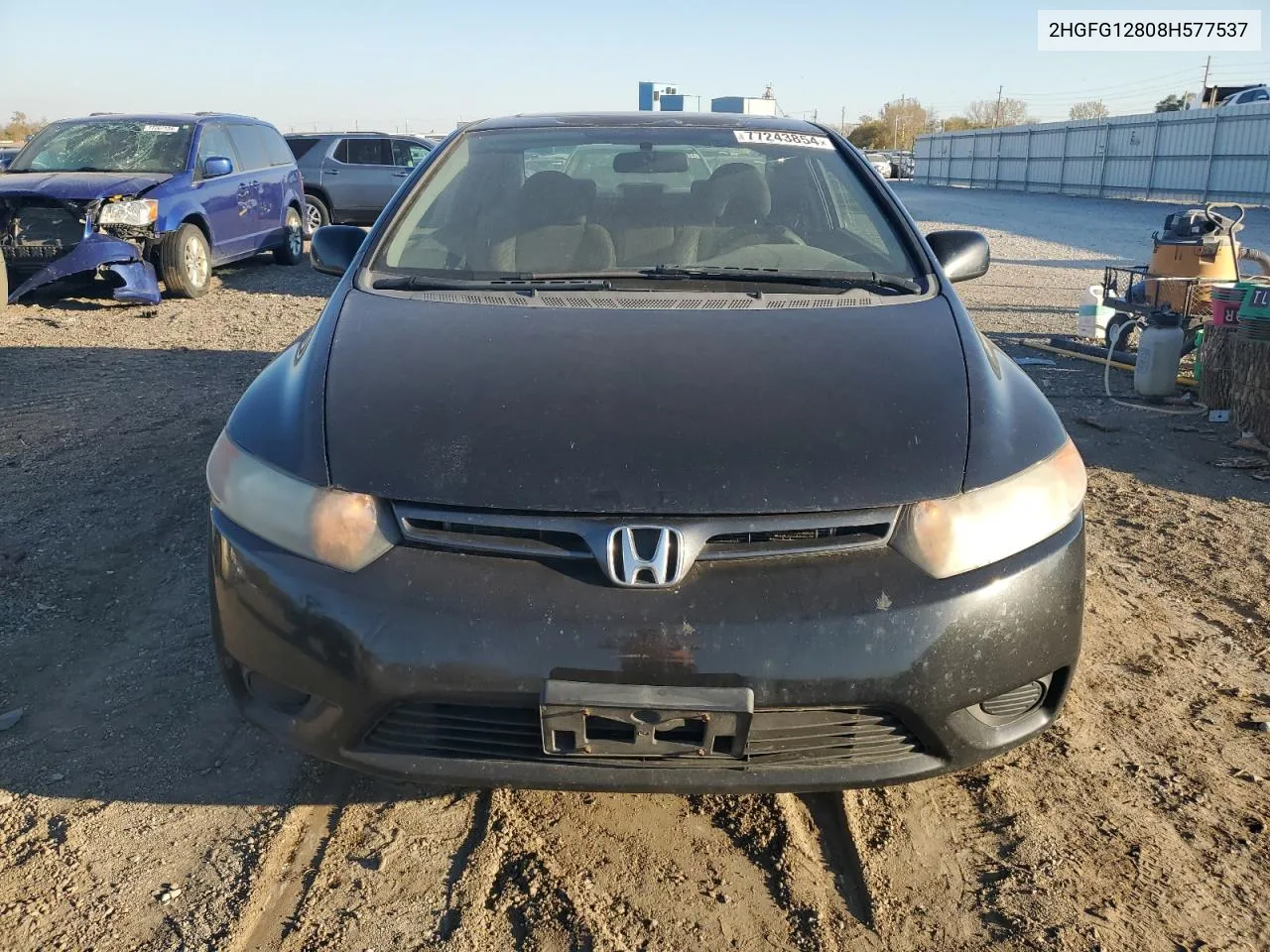 2008 Honda Civic Ex VIN: 2HGFG12808H577537 Lot: 77243854