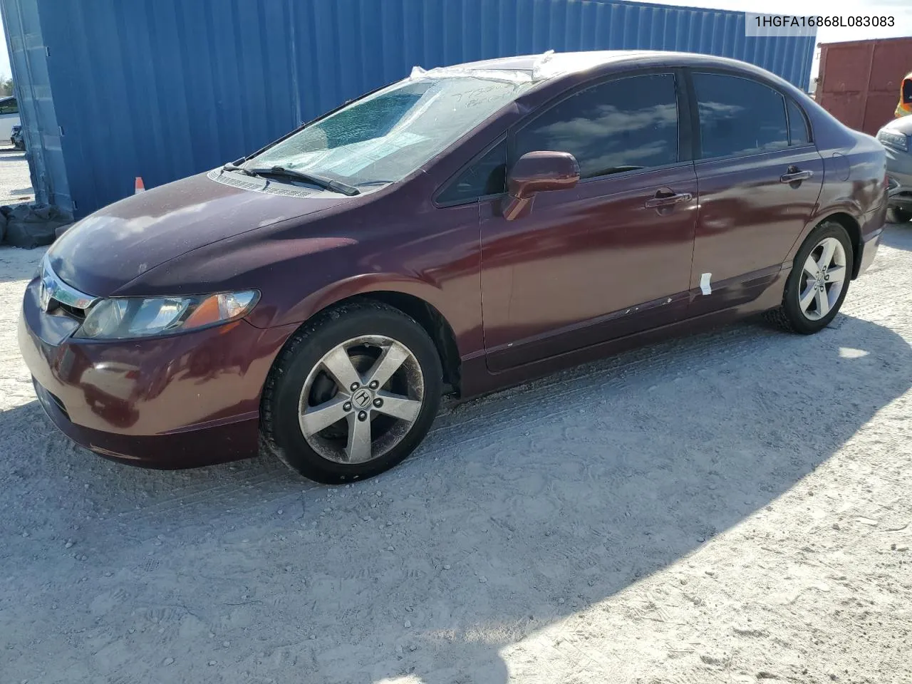 2008 Honda Civic Ex VIN: 1HGFA16868L083083 Lot: 77356274