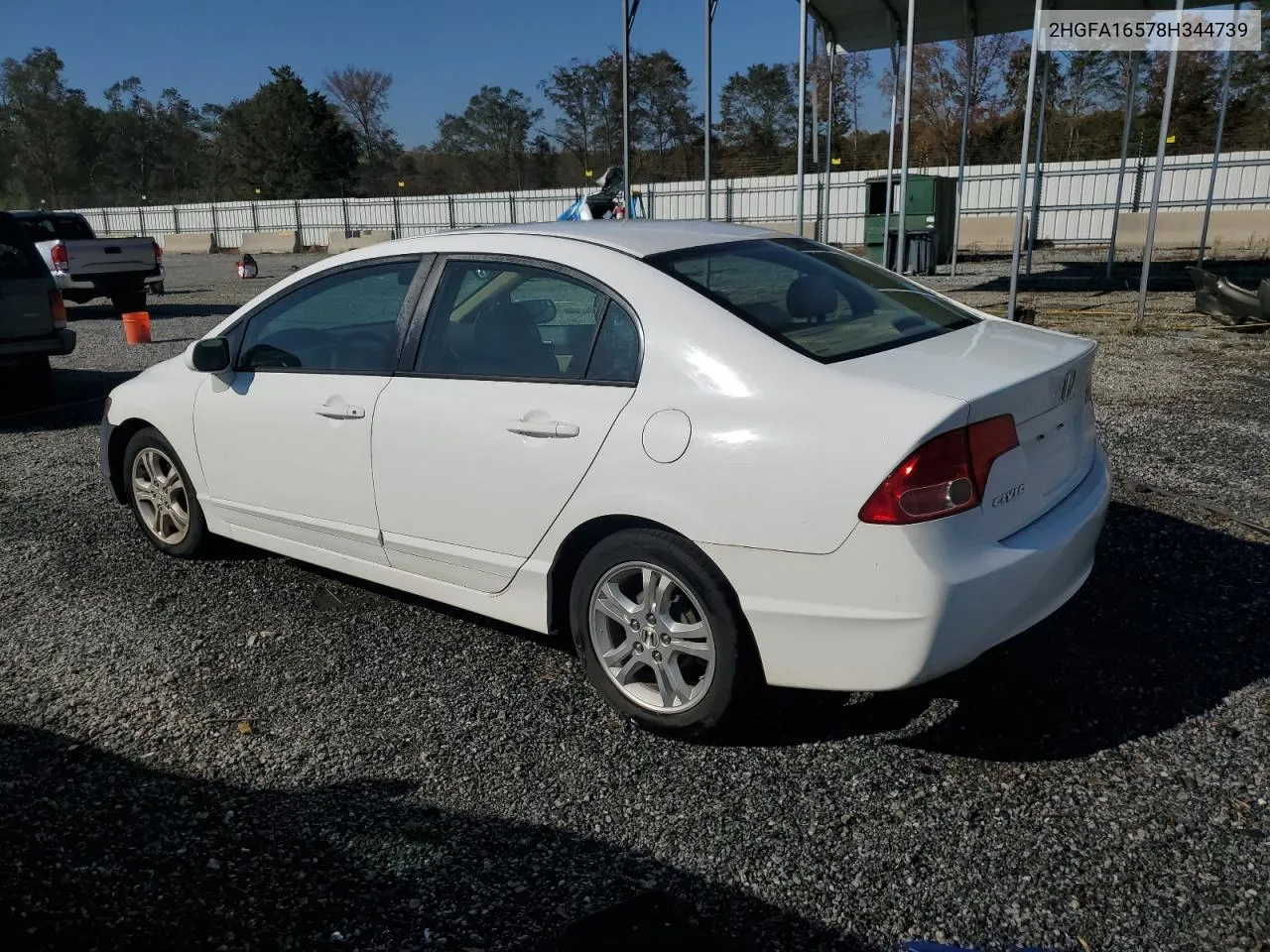 2008 Honda Civic Lx VIN: 2HGFA16578H344739 Lot: 77406534