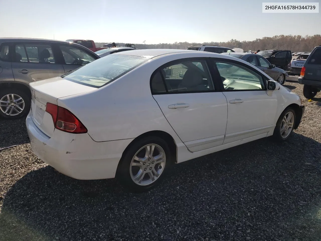 2008 Honda Civic Lx VIN: 2HGFA16578H344739 Lot: 77406534