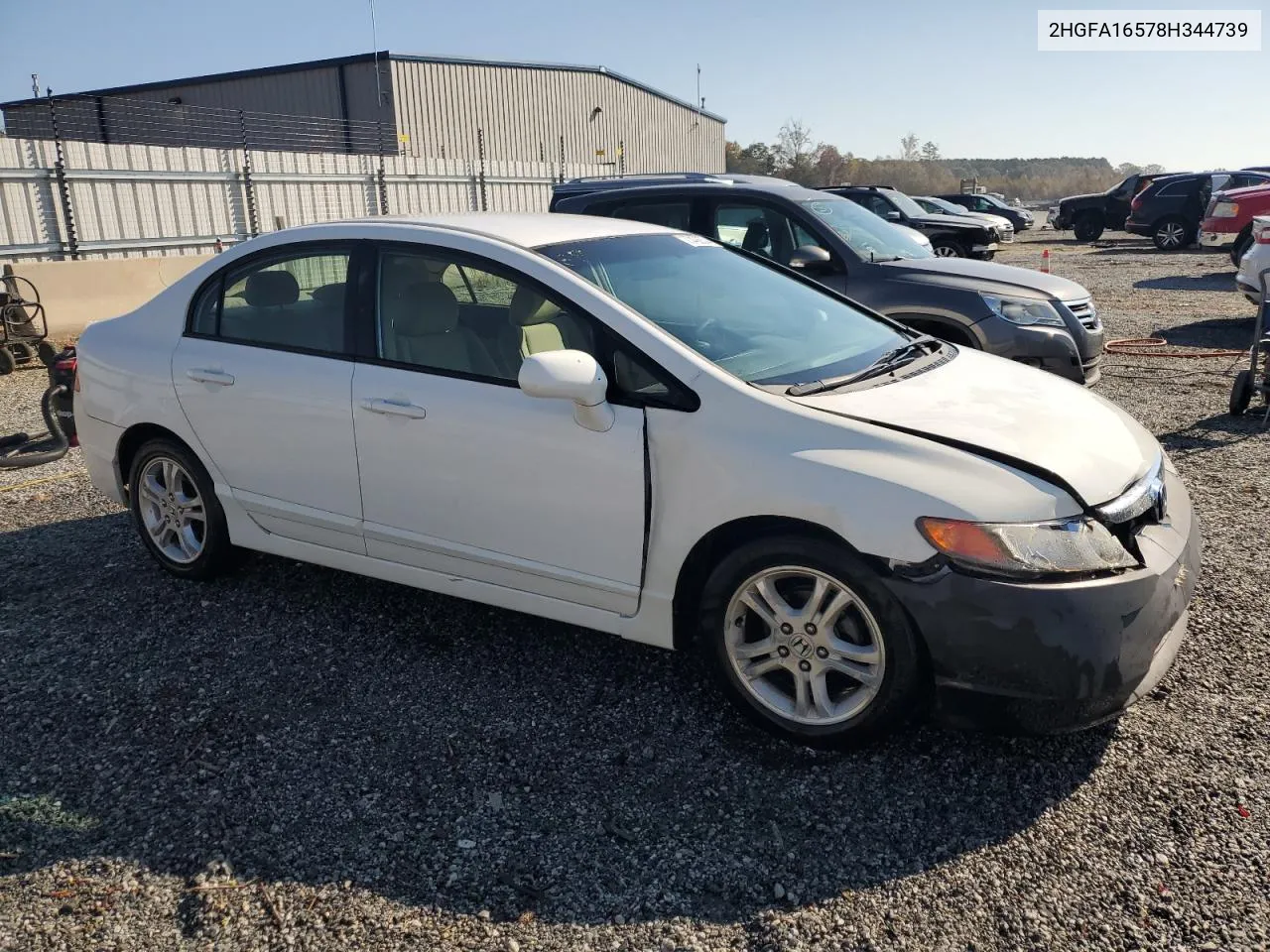 2008 Honda Civic Lx VIN: 2HGFA16578H344739 Lot: 77406534