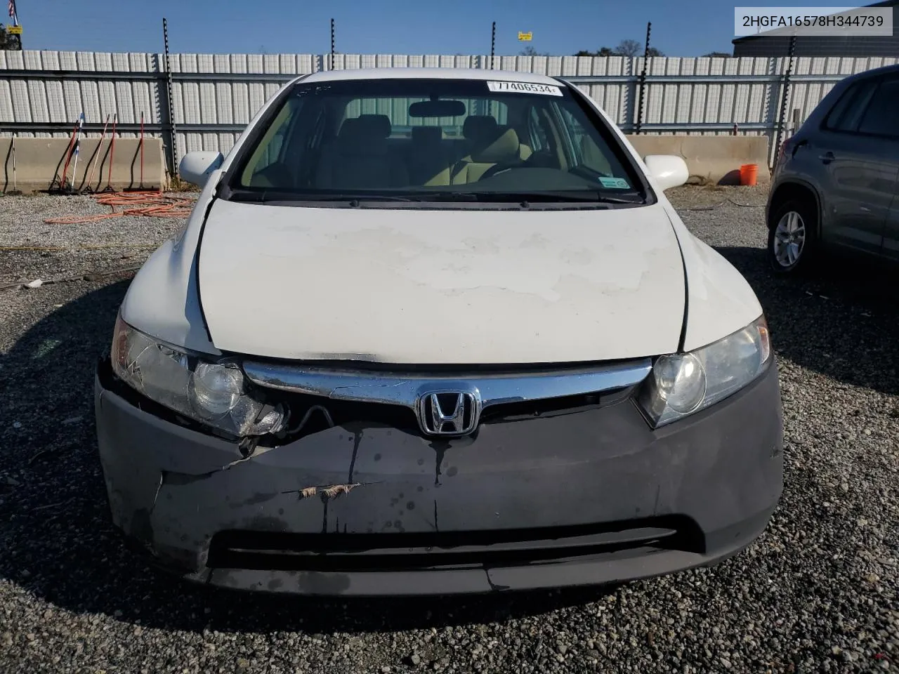 2008 Honda Civic Lx VIN: 2HGFA16578H344739 Lot: 77406534