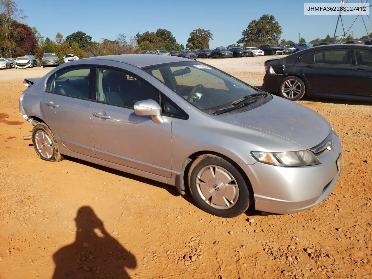 JHMFA36228S027412 2008 Honda Civic Hybrid