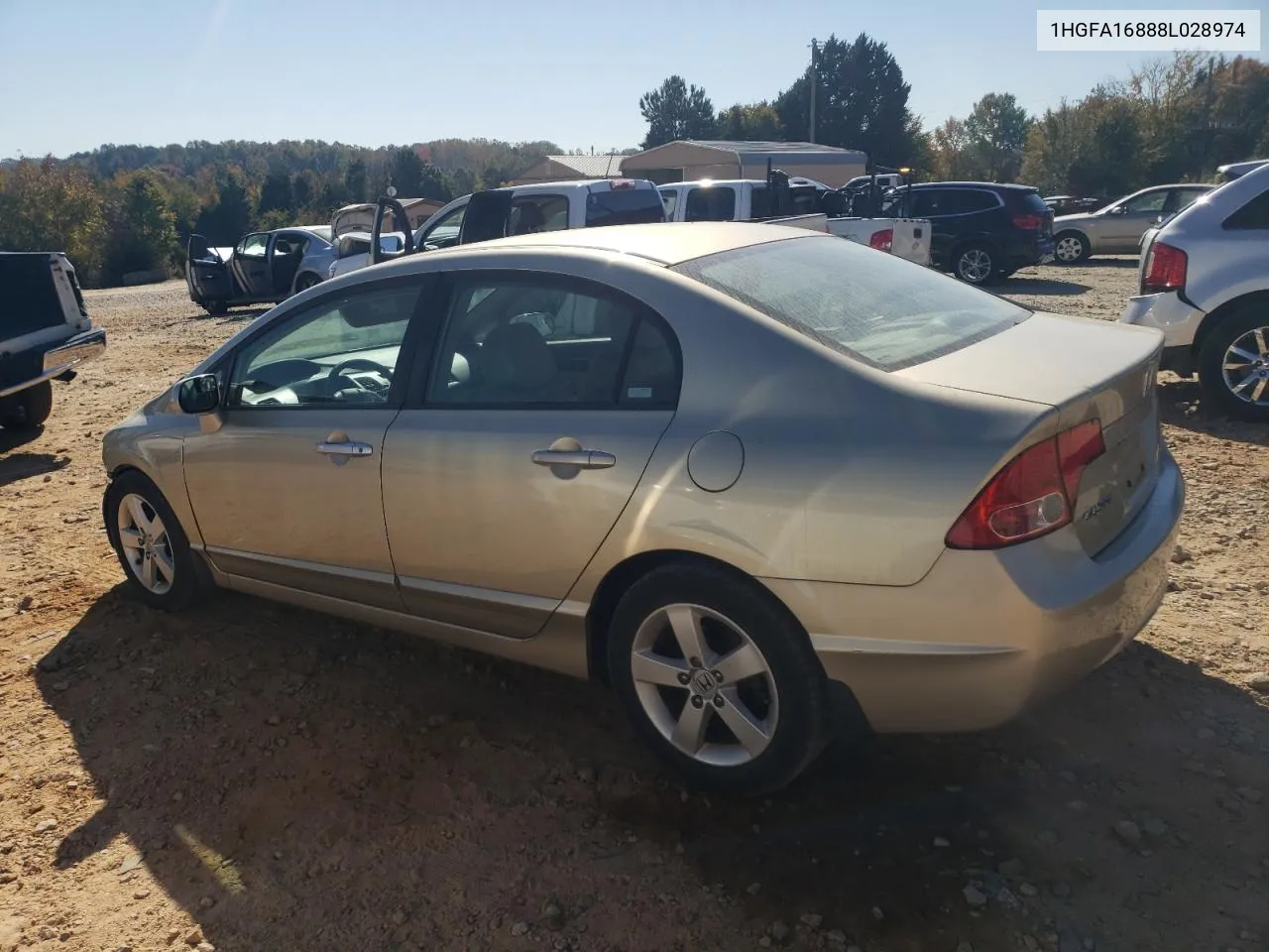 2008 Honda Civic Ex VIN: 1HGFA16888L028974 Lot: 77434354