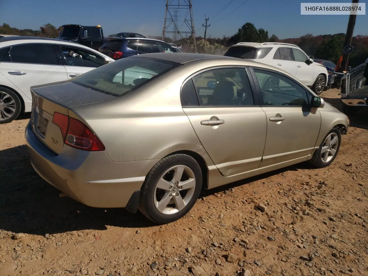 2008 Honda Civic Ex VIN: 1HGFA16888L028974 Lot: 77434354