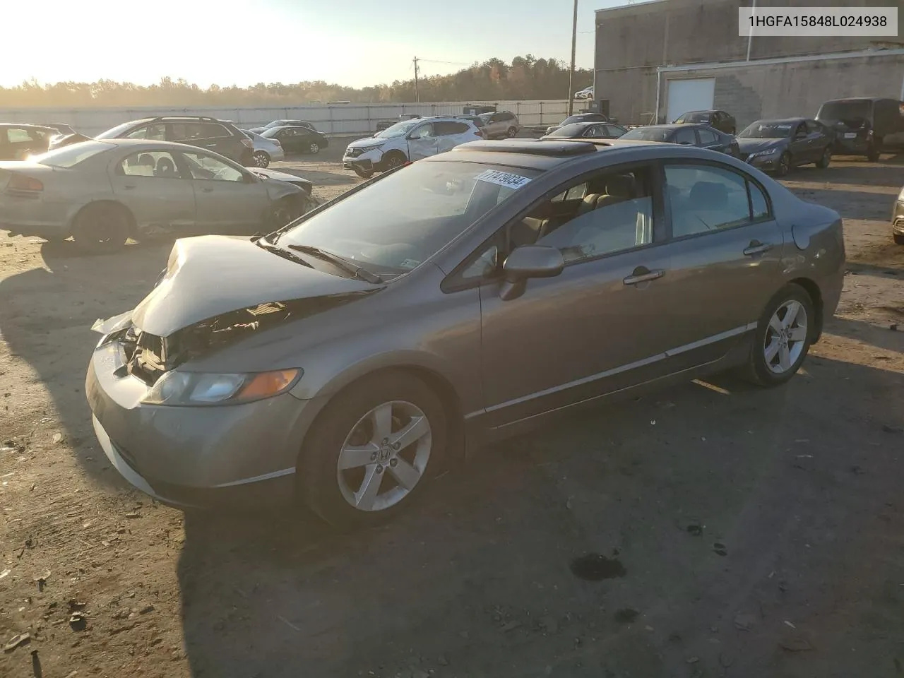 2008 Honda Civic Ex VIN: 1HGFA15848L024938 Lot: 77479034