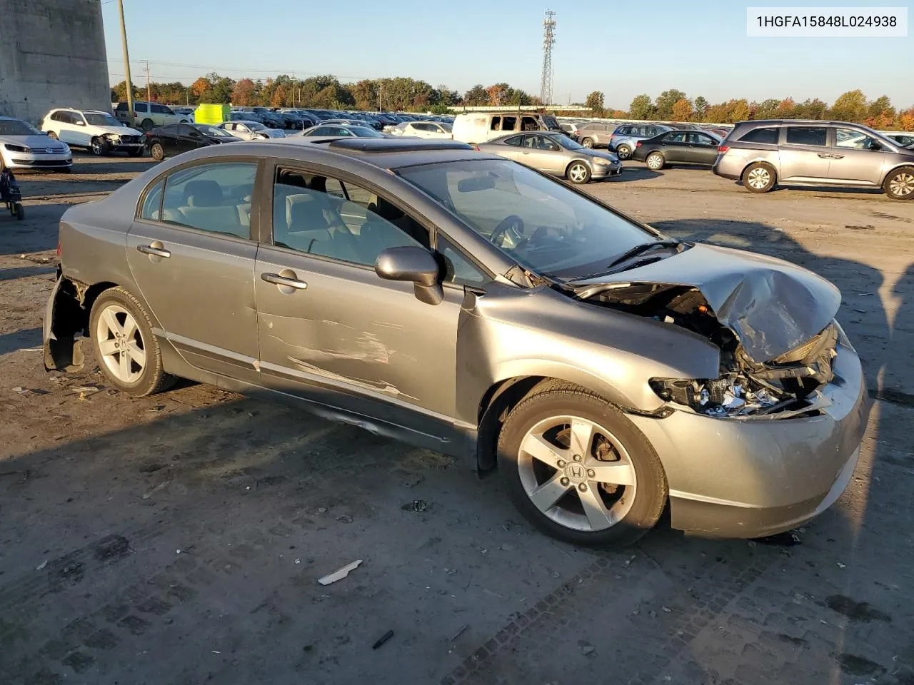 2008 Honda Civic Ex VIN: 1HGFA15848L024938 Lot: 77479034