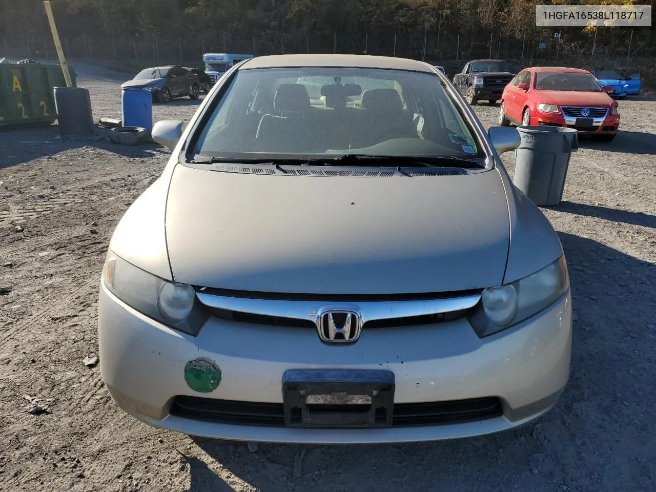 2008 Honda Civic Lx VIN: 1HGFA16538L118717 Lot: 77567054