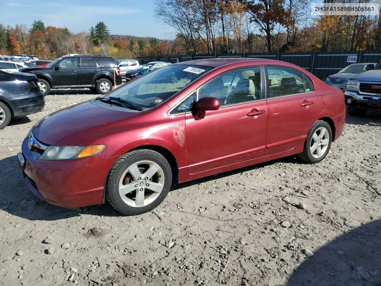 2HGFA15898H506561 2008 Honda Civic Ex