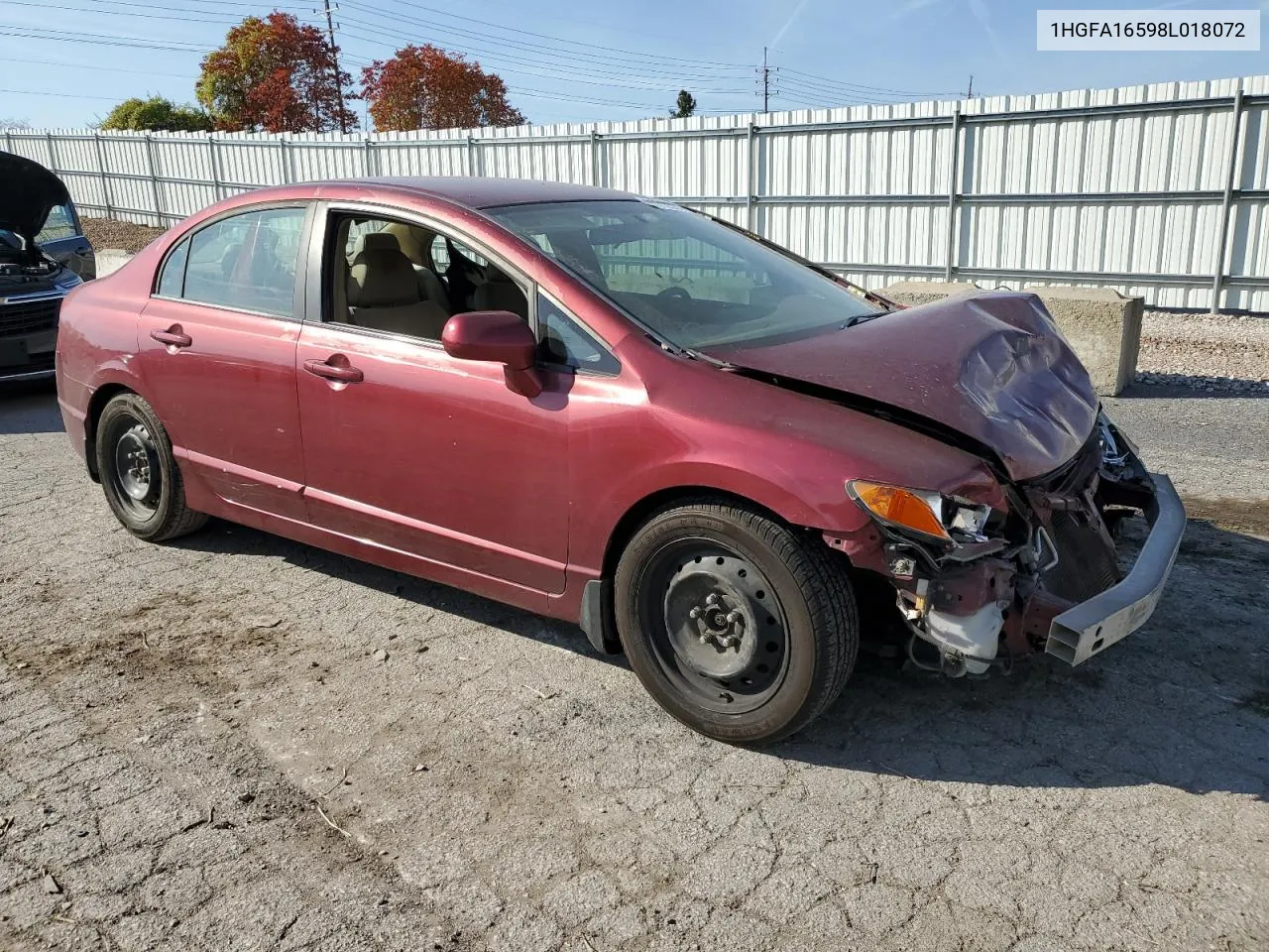 1HGFA16598L018072 2008 Honda Civic Lx