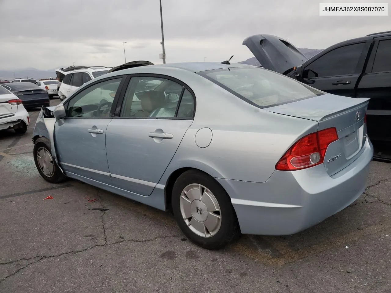 2008 Honda Civic Hybrid VIN: JHMFA362X8S007070 Lot: 77733114