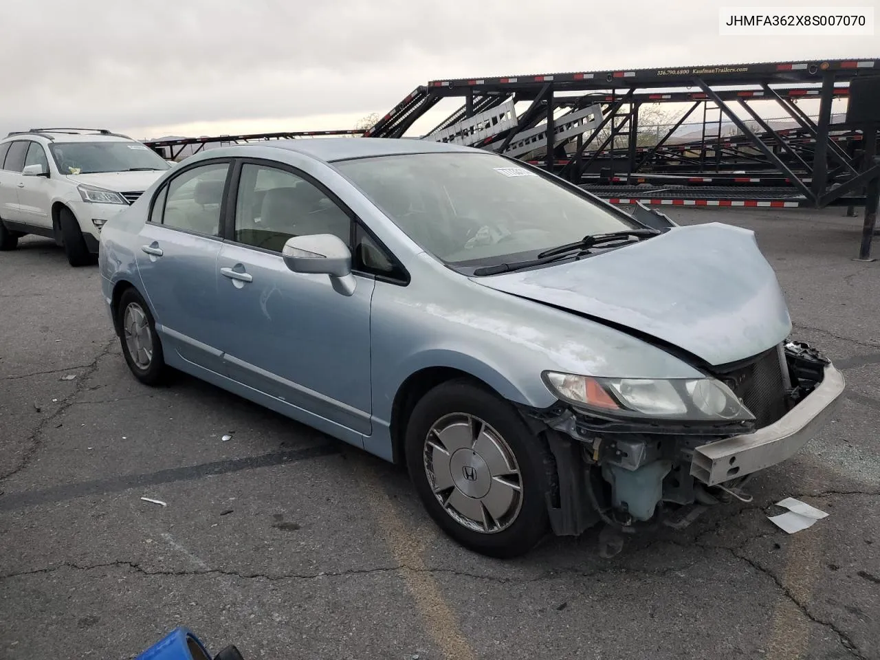 2008 Honda Civic Hybrid VIN: JHMFA362X8S007070 Lot: 77733114