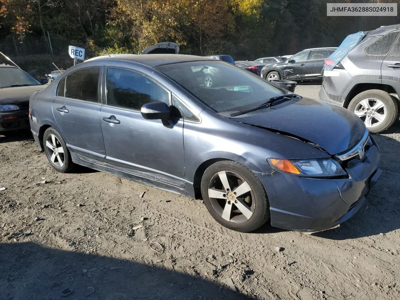 2008 Honda Civic Hybrid VIN: JHMFA36288S024918 Lot: 77759674