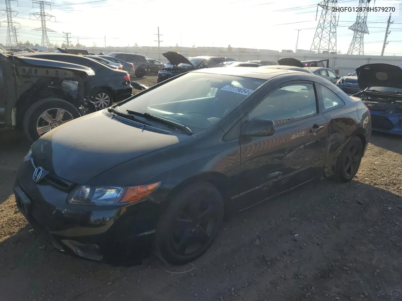 2008 Honda Civic Ex VIN: 2HGFG12878H579270 Lot: 77779054