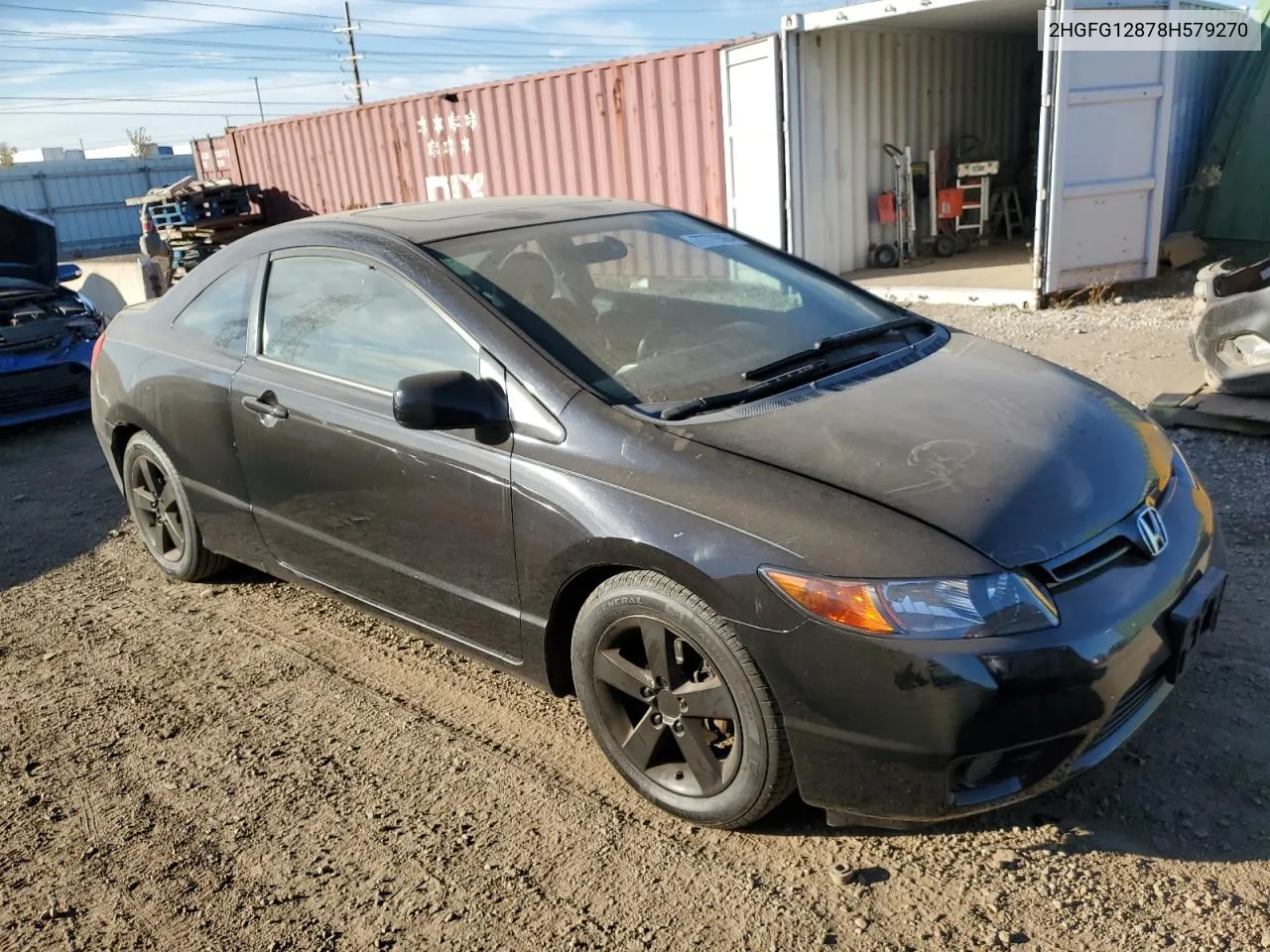 2008 Honda Civic Ex VIN: 2HGFG12878H579270 Lot: 77779054