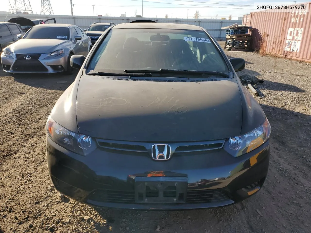 2008 Honda Civic Ex VIN: 2HGFG12878H579270 Lot: 77779054