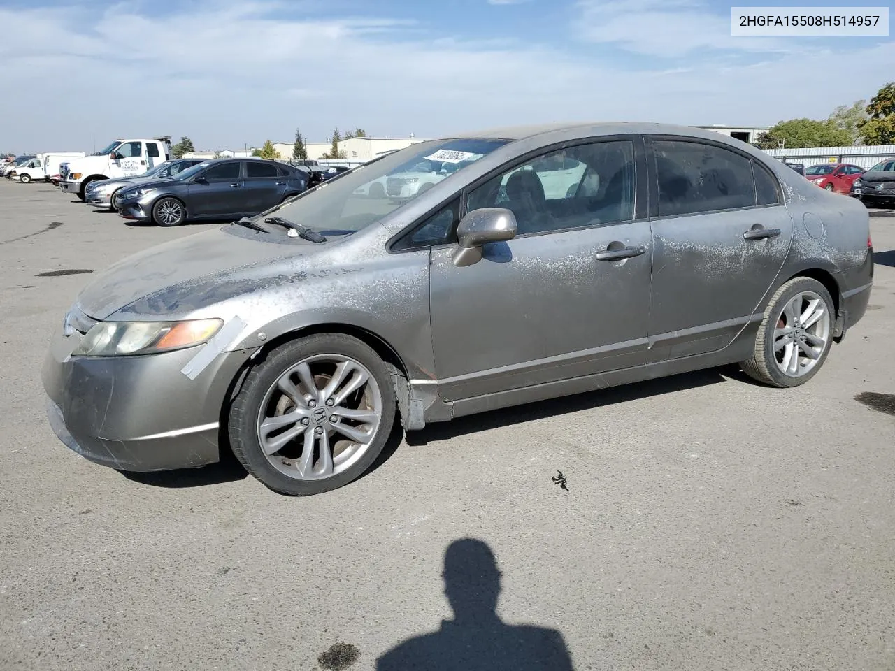 2HGFA15508H514957 2008 Honda Civic Lx