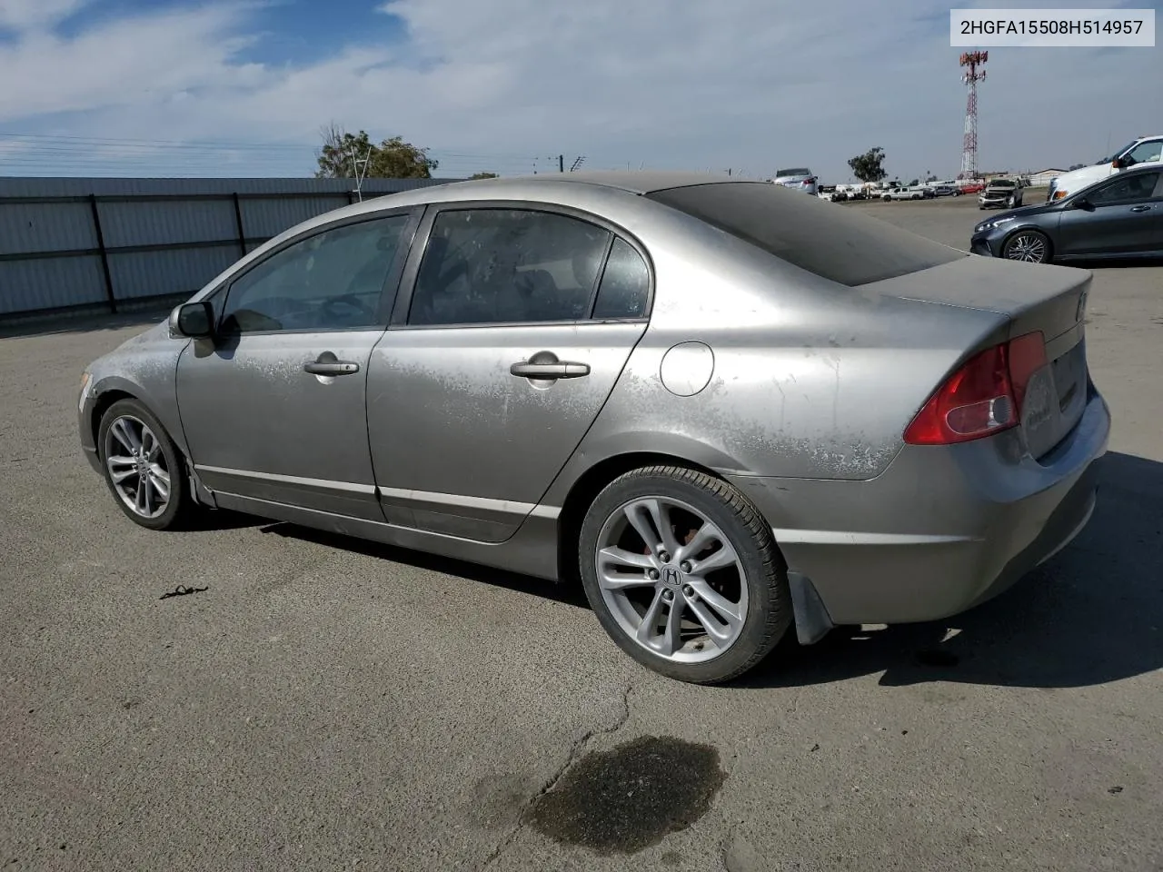 2008 Honda Civic Lx VIN: 2HGFA15508H514957 Lot: 77823064