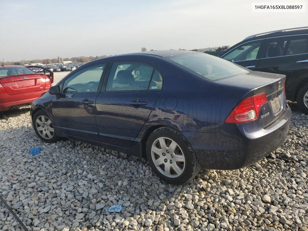 2008 Honda Civic Lx VIN: 1HGFA165X8L088597 Lot: 77857824