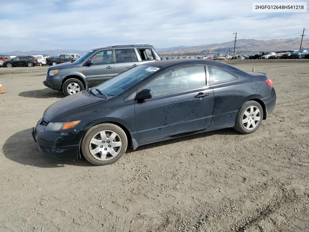 2008 Honda Civic Lx VIN: 2HGFG12648H541218 Lot: 77909094