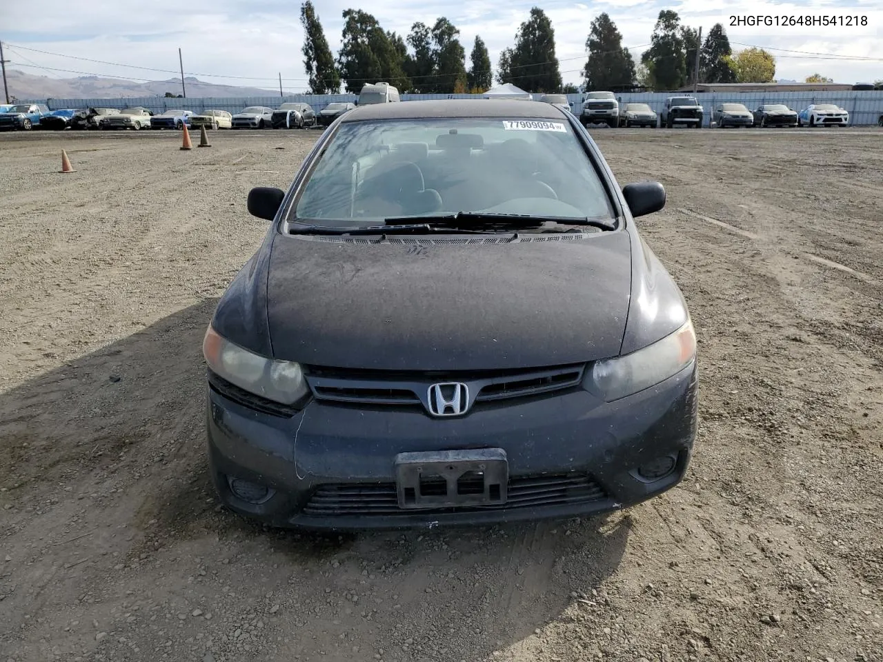 2008 Honda Civic Lx VIN: 2HGFG12648H541218 Lot: 77909094