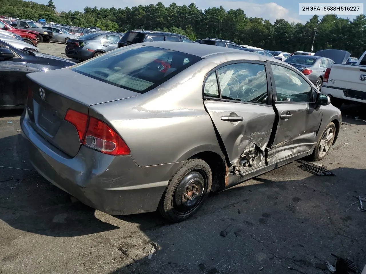 2008 Honda Civic Lx VIN: 2HGFA16588H516227 Lot: 78084294