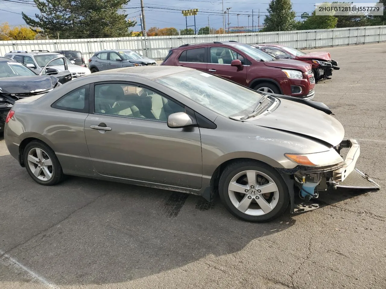 2008 Honda Civic Ex VIN: 2HGFG12818H557779 Lot: 78139594