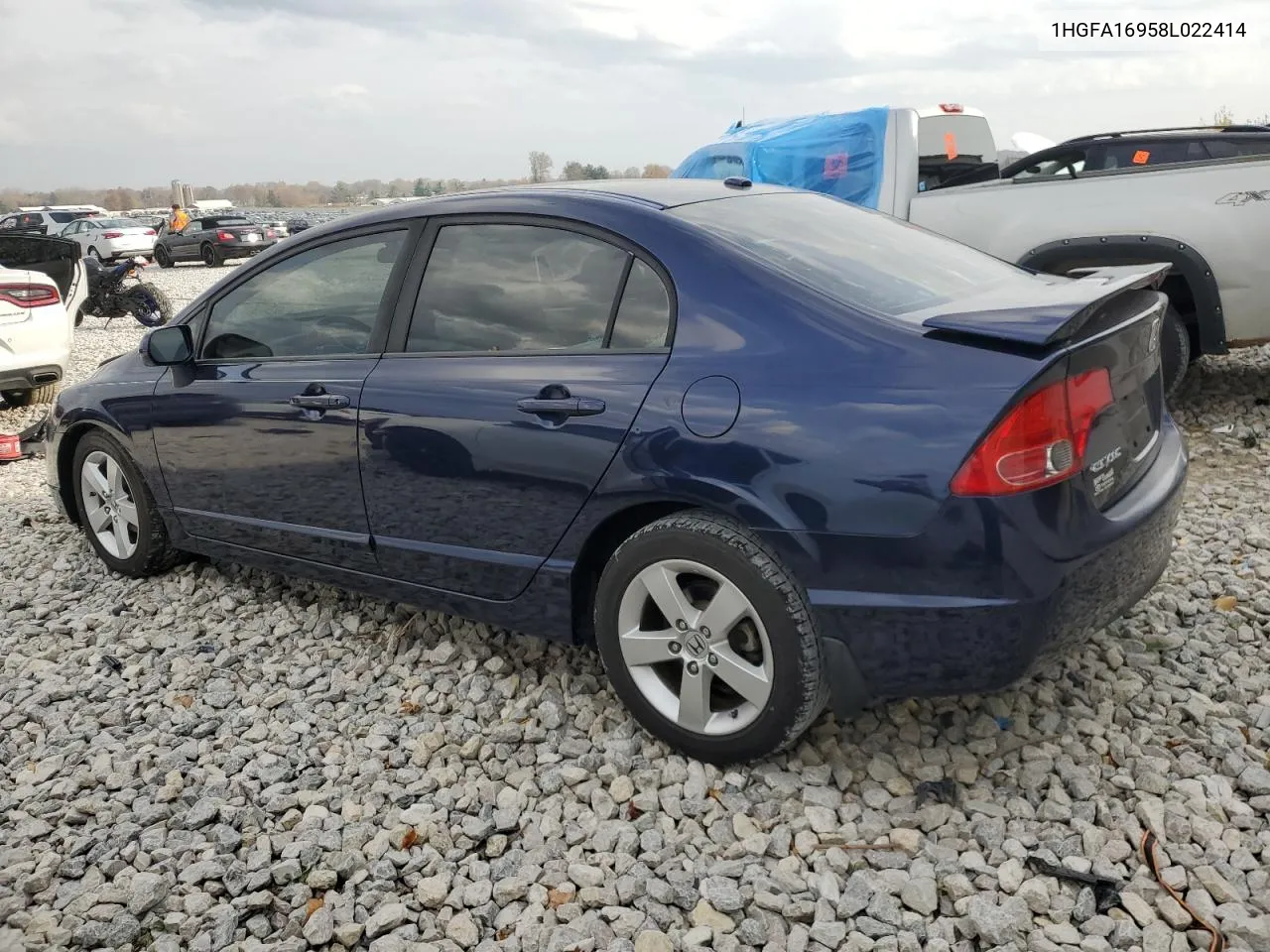 2008 Honda Civic Exl VIN: 1HGFA16958L022414 Lot: 78155324