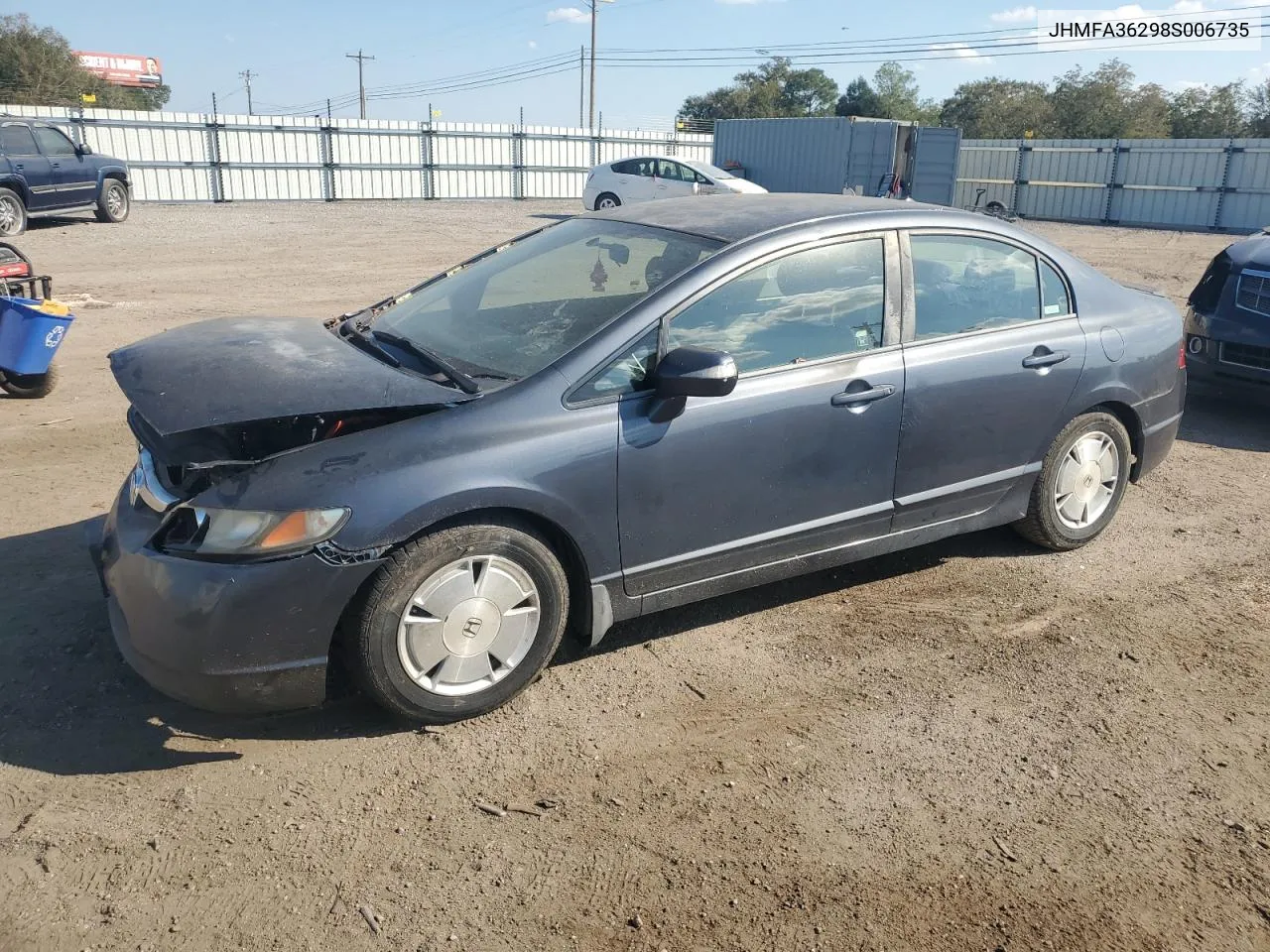 JHMFA36298S006735 2008 Honda Civic Hybrid