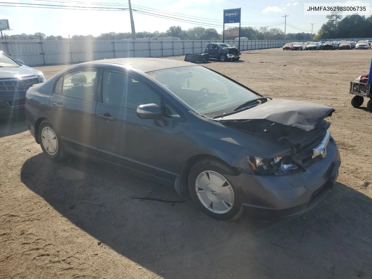 JHMFA36298S006735 2008 Honda Civic Hybrid